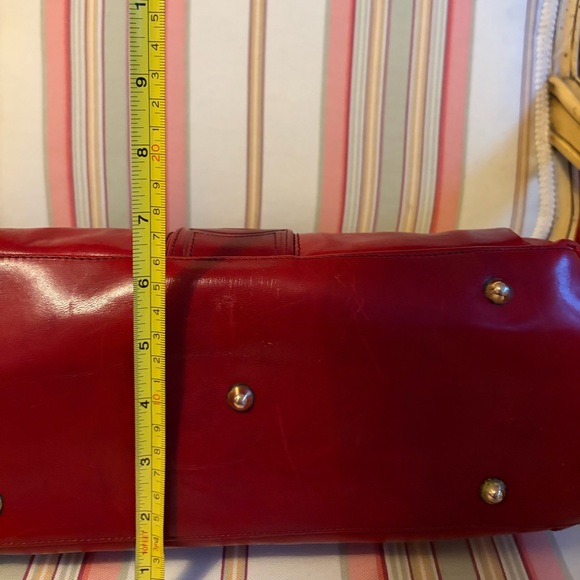 Marino Orlandi Reddish Brown Leather Shoulder Bag - Great Details - Picture 10 of 12